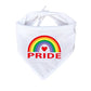 Dog Bandanas Gay Pride Rainbow Bandanas Cotton Handkerchiefs Party Supply Pet Bandana