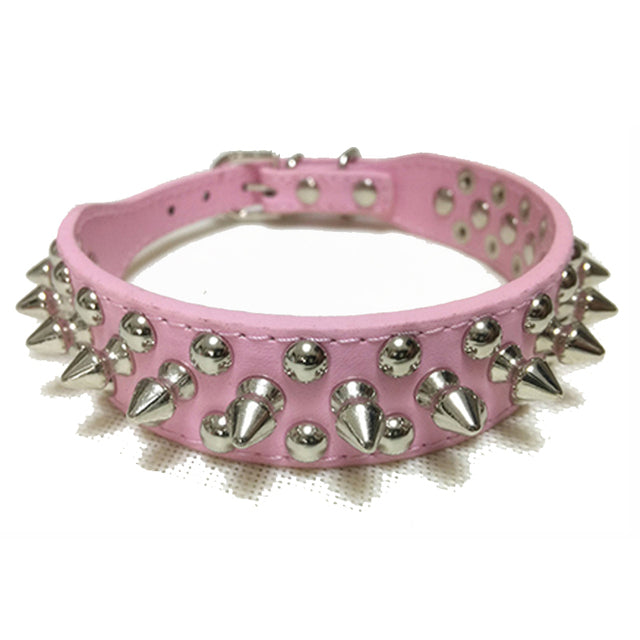 Gogo's Check My Style Leather Punk Collars: Assorted Colors