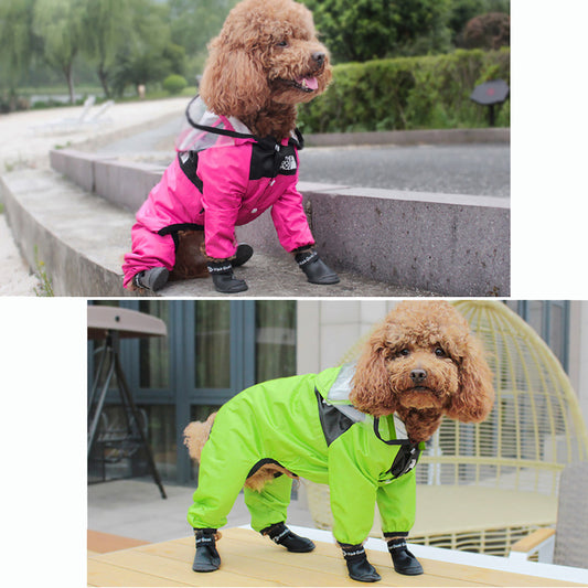 On The Go Silicon Waterproof Anti-Skid Rain Boots: Good For Small To Large Dogs or Cats Clothes