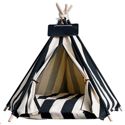 Beddy Bye Time Portable Travel, Washable Teepee Tent with Cushion Bed
